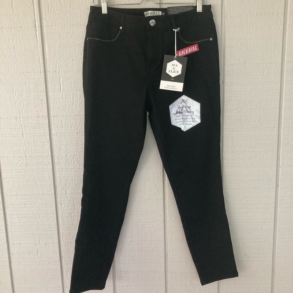 Ava & Alex  high rise ankle skinny jeans